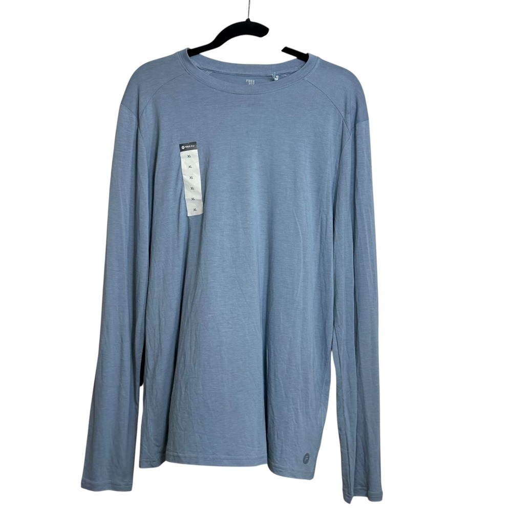 Free Fly Mens Bamboo Lightweight Long Sleeve T-Shirt Blue Fog XL LWL400-XL NWT